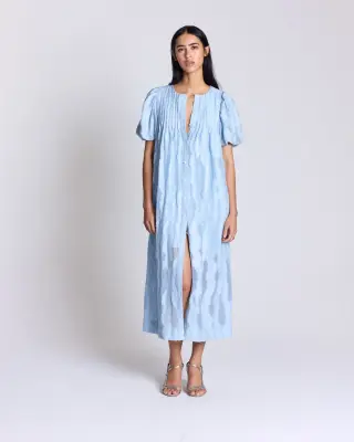 Robe Lavanda bleu ciel texturé — photo 1