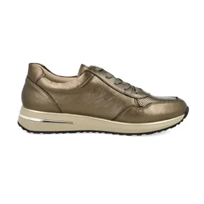 Baskets Remonte D1G00-90 Bronze - Cuir Lacets Zip Grande Pointure Femme — photo 3