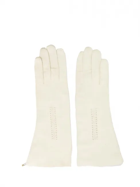 Gants long en suede blanc crème Taille 7
