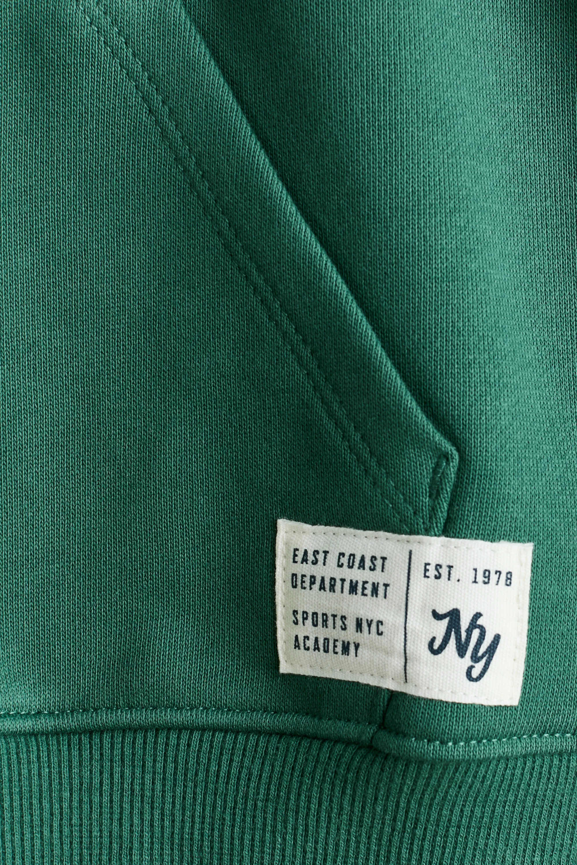 Hoodie en coton - Vert/NY