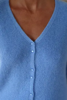 Serena Mohair Sweater - Blue — photo 4