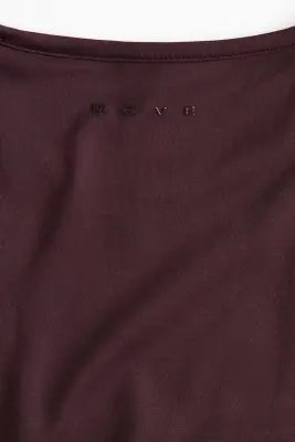 Top de sport Seamless Slim Fit SoftMove™ - Prune chocolat — photo 1