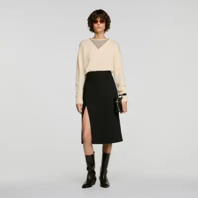 Pull 2 en 1 laine et cachemire