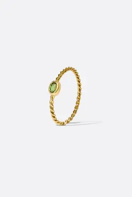 BAGUE CARMEN - Or blanc 18 carats — photo 1
