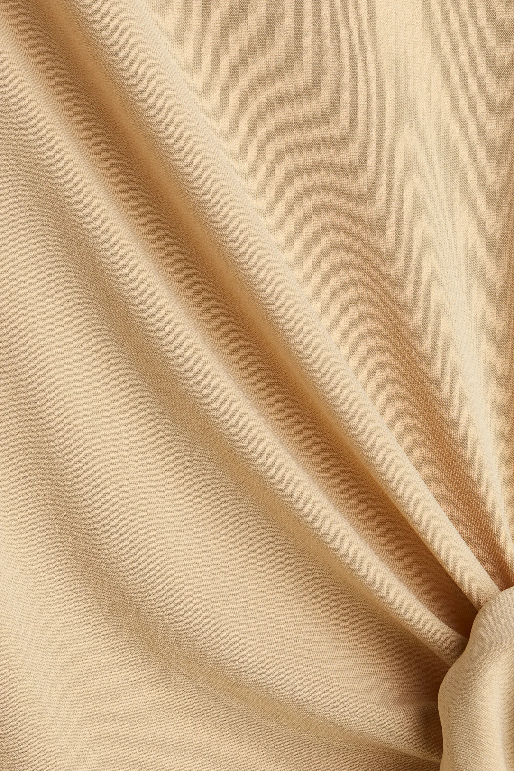 Robe avec détail noué - Beige