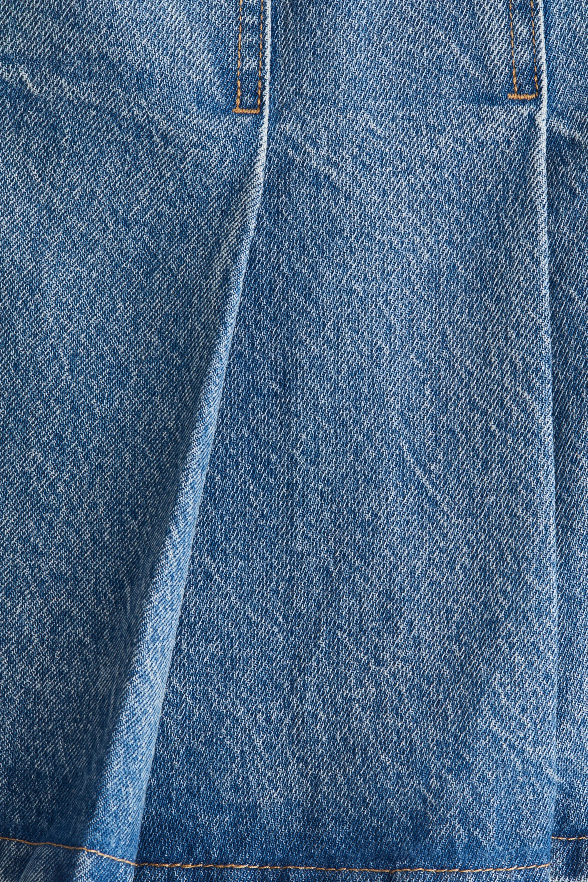 Jupe plissée - Bleu denim