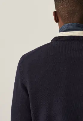 Le pull épais - Bleu marine — photo 3