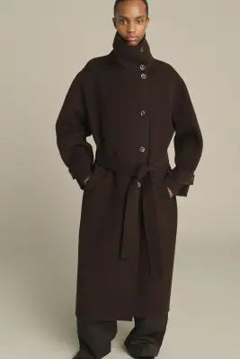 MANTEAU JAMES MARRON FONCÉ — photo 3