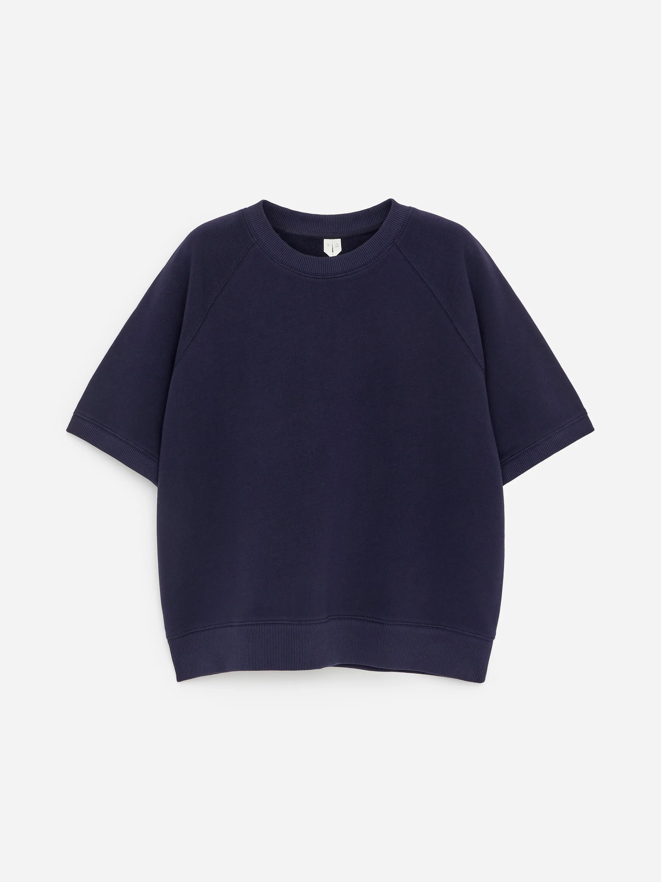 Sweat en tissu éponge - Bleu foncé