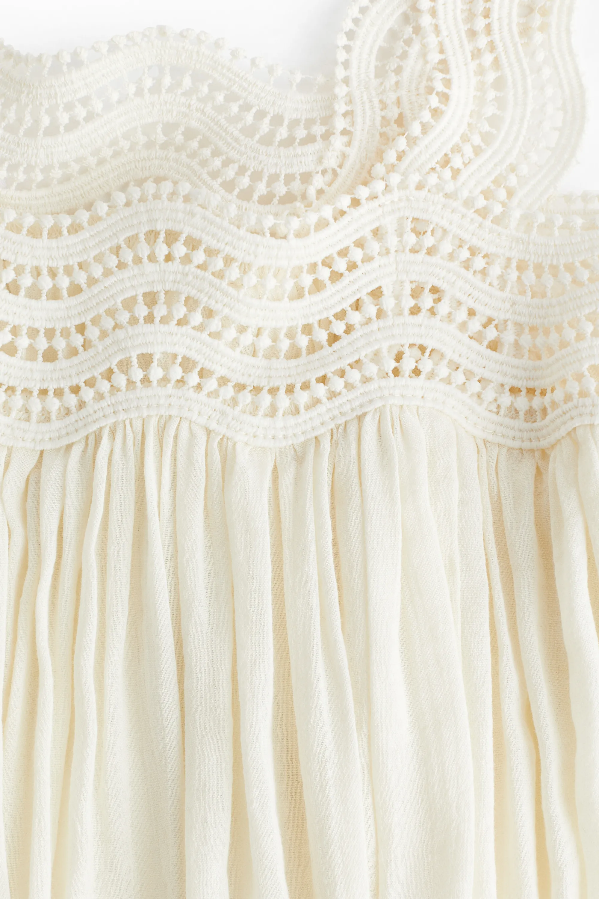 Robe trapèze - Crème