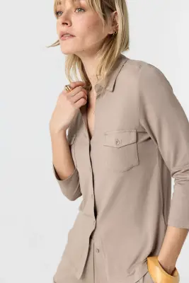 Chemise en viscose et élasthanne — photo 4