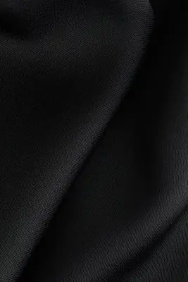 Robe asymétrique avec nœud - Noir — photo 4