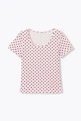 T-shirt à pois col hublot — photo 1
