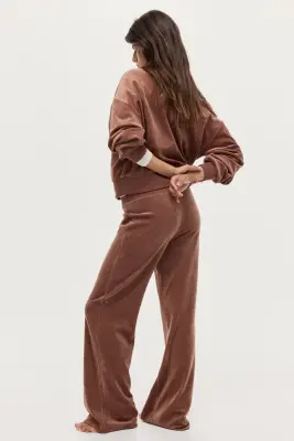 Pantalon en velours - Rose ancien foncé — photo 2