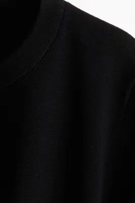 Top en maille fine - Noir — photo 4
