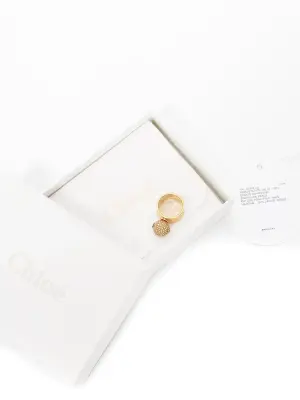 Bague Darcey en laiton doré boule cristal Swarovski Prix boutique 350€ Taille 54 — photo 2