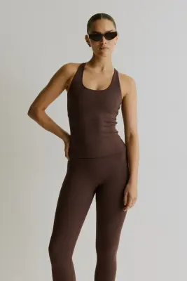 Débardeur de sport SoftMove™ - Moka chocolat — photo 3