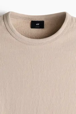 Débardeur Relaxed Fit en jersey - Taupe clair — photo 4