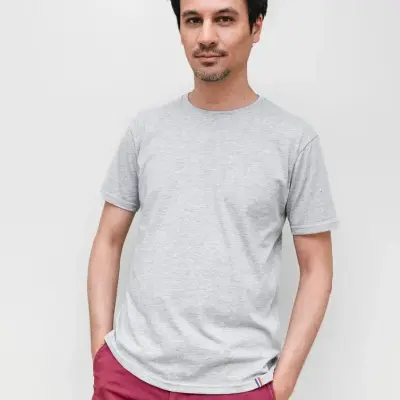 T-shirt Maurice gris chiné — photo 1