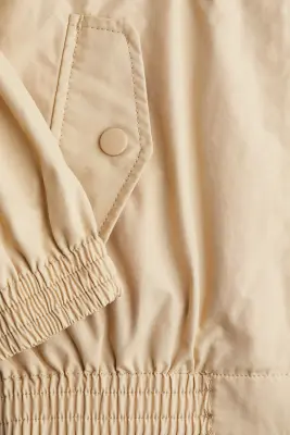 Veste loose en twill - Beige — photo 2