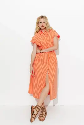 Robe-chemise midi — photo 2