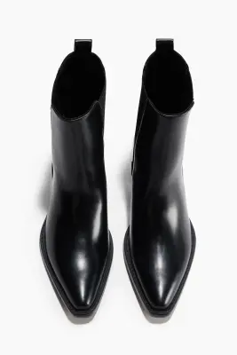 Bottines à talon - Noir — photo 1