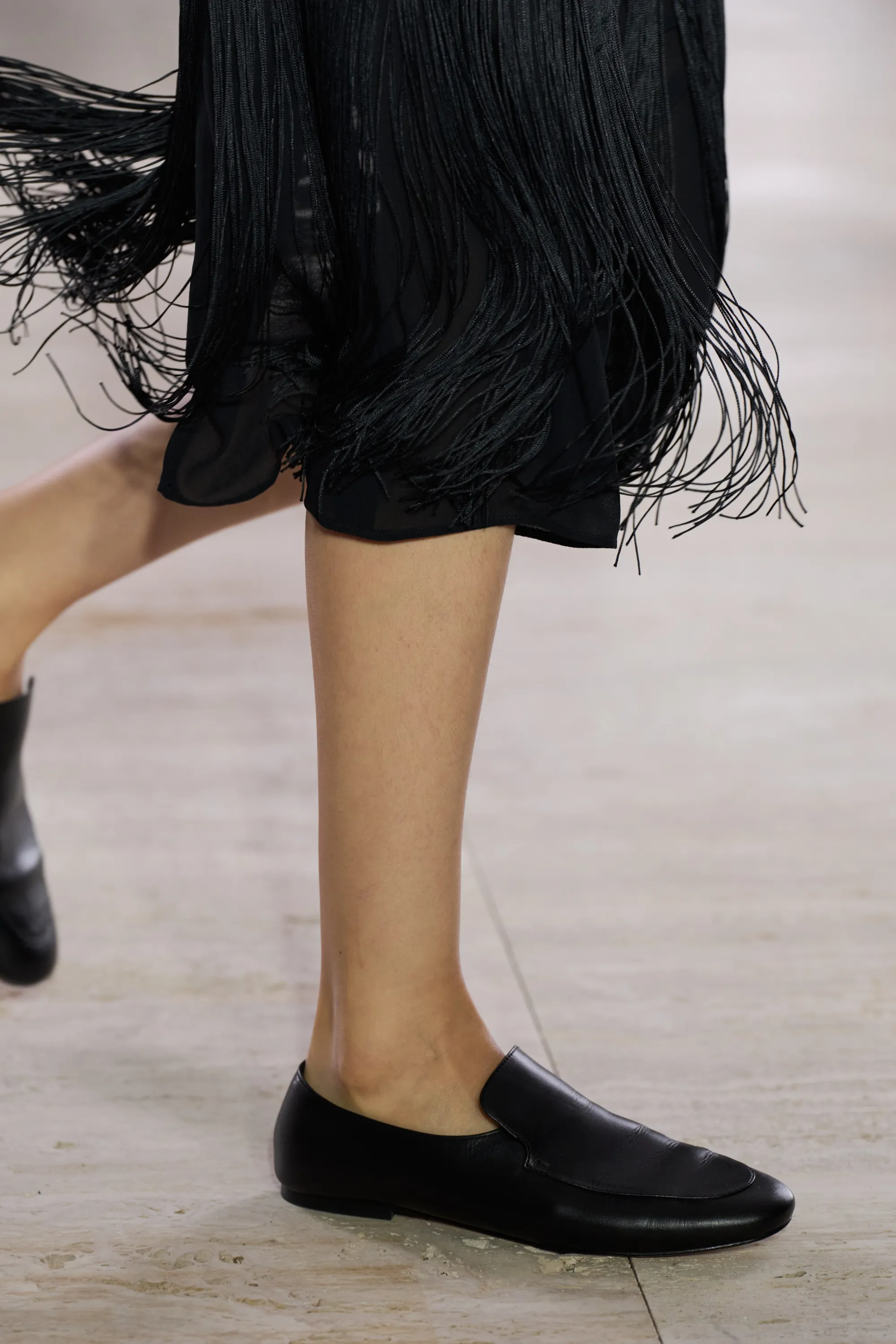 MOCASSINS EN CUIR - NOIR