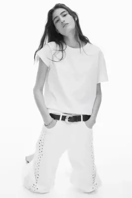 T-shirt en coton - Blanc — photo 1