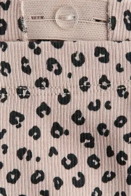 Ensemble 2 pièces sweat et legging - Marron/imprimé léopard — photo 1