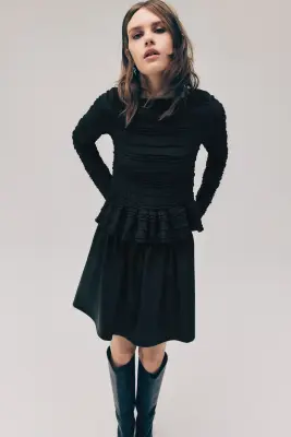 Top smocké - Noir — photo 1