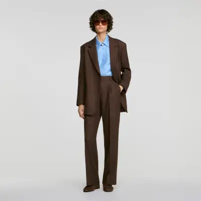 Pantalon de tailleur à strass