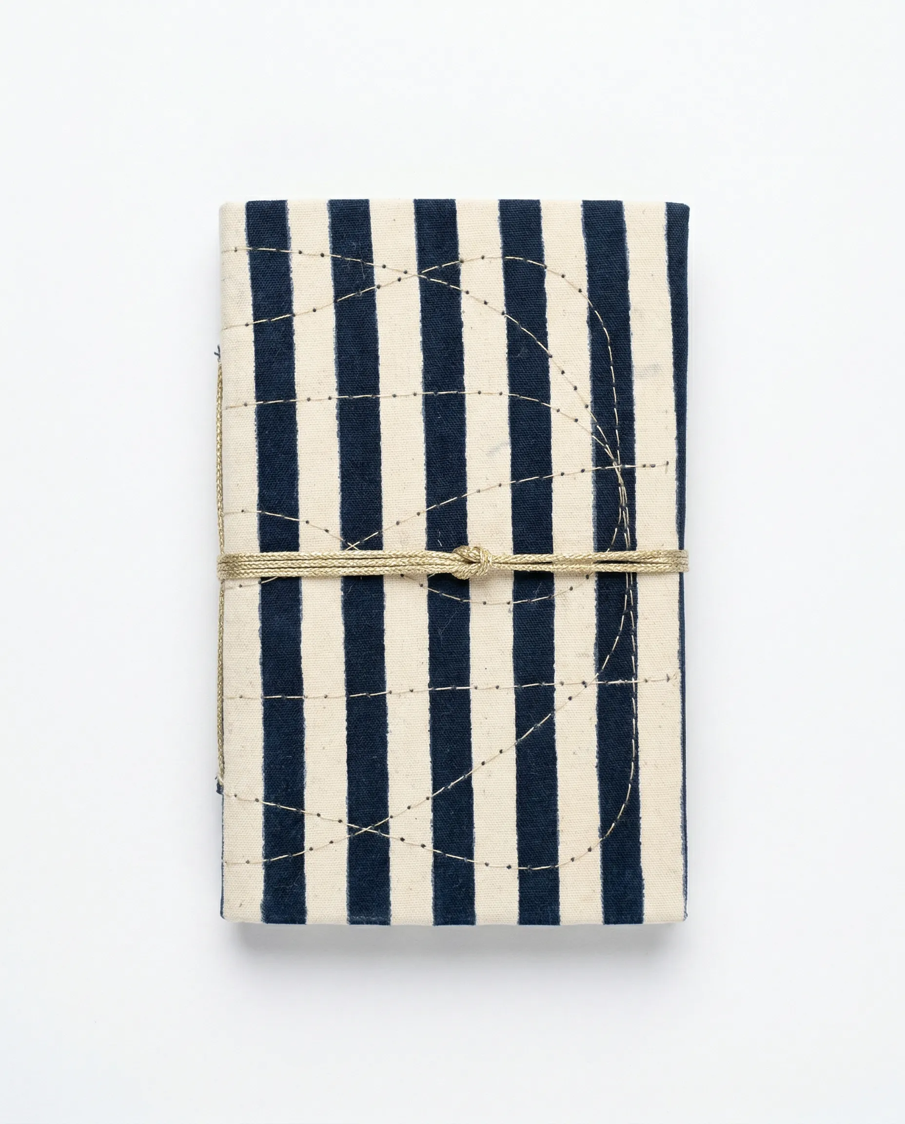 Carnet Indira - Motif Rayures bleues – Mamamushi Studio