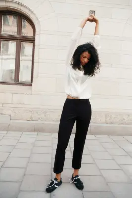 Pantalon chic 7/8 - Noir — photo 1