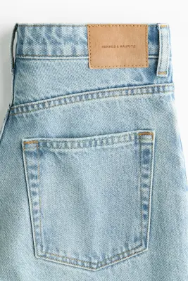 Straight High Jeans - Bleu denim clair — photo 3