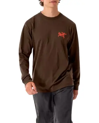 Kragg SL Cotton Bird Tile Shirt LS Carob / Dynasty — photo 3