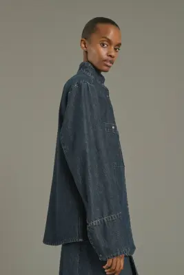 CHEMISE LESLIE BLEU GRIS — photo 2