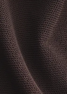 Maillot de bain texturé à nouer - Marron foncé — photo 5