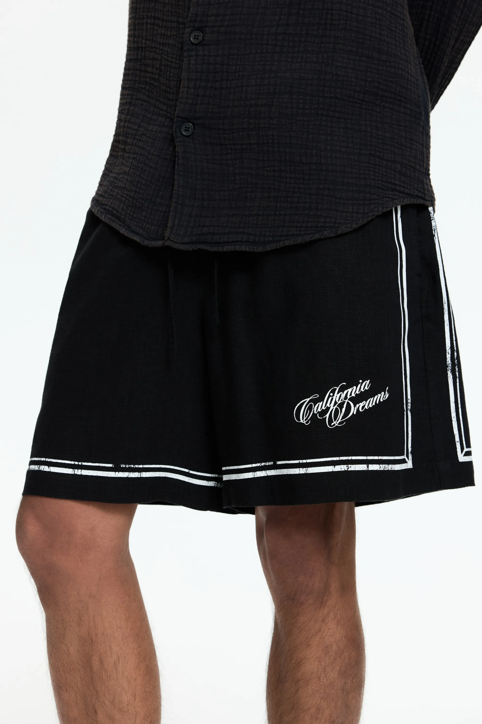 Short imprimé Loose Fit - Noir/California Dreams