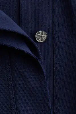 Polo en coton - Bleu marine — photo 3