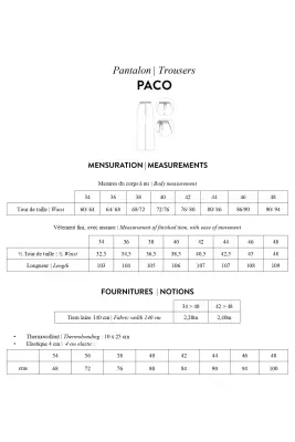 Patron papier pantalon PACO — photo 1
