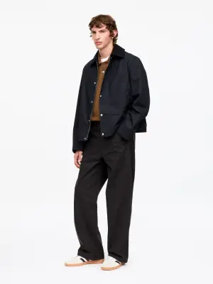 Pantalon décontracté en toile - Noir — photo 2