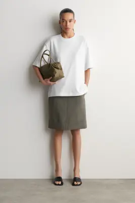 T-SHIRT OVERSIZE - BLANC — photo 1