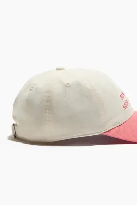 Casquette en twill de coton avec motif - Goyave délavé/Aqua Aerobics — photo 3