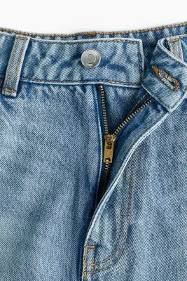 Minijupe évasée en denim - Bleu denim clair — photo 2