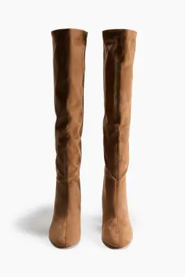 Bottes de hauteur genou - Beige foncé — photo 2