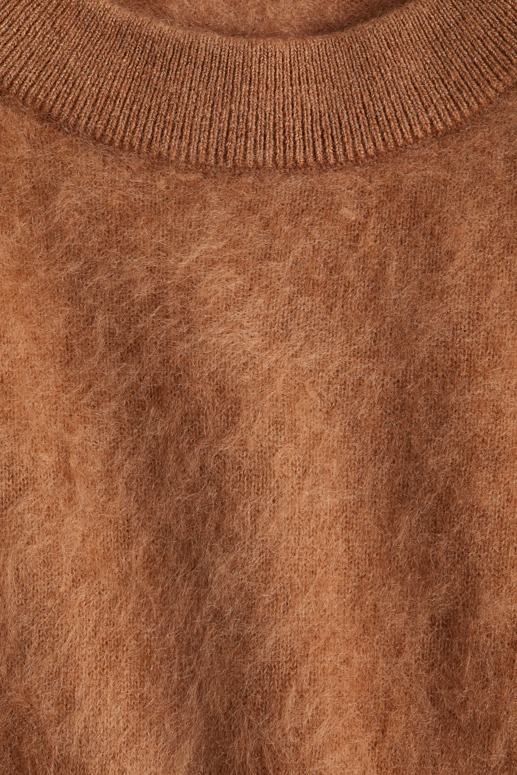 Pull en cachemire brossé - Marron clair