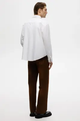 Relaxed Fit Oxford shirt - Blanc — photo 1