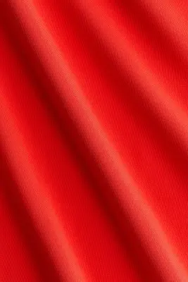 Top péplum en interlock - Rouge vif — photo 4