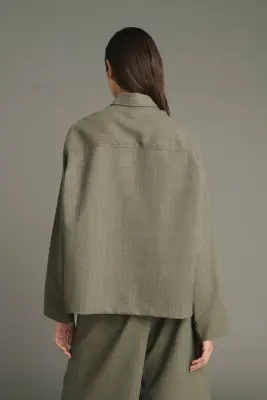 BLOUSE JESSIE VERT DE GRIS — photo 5