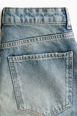 Barrel High Waist Jeans - Bleu denim clair — photo 3